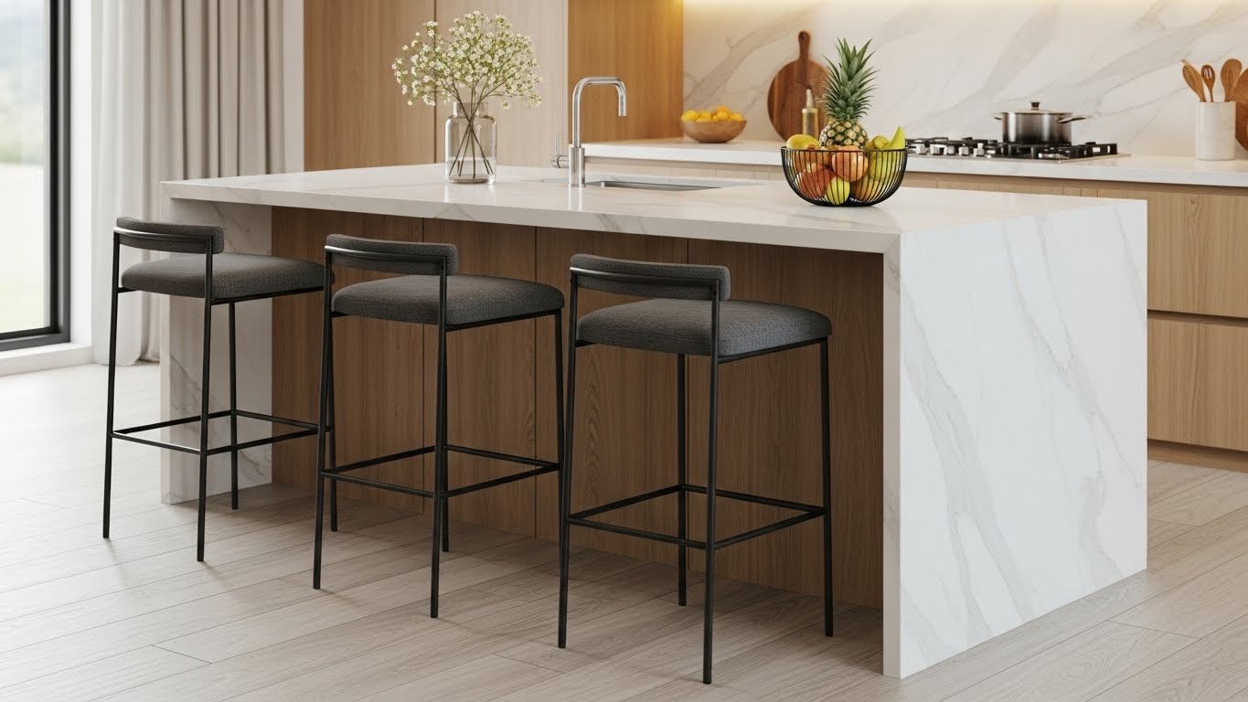 Best Bar Stools for Kitchen Islands (Counter vs. Bar Height, Swivel, Footrest Comfort)